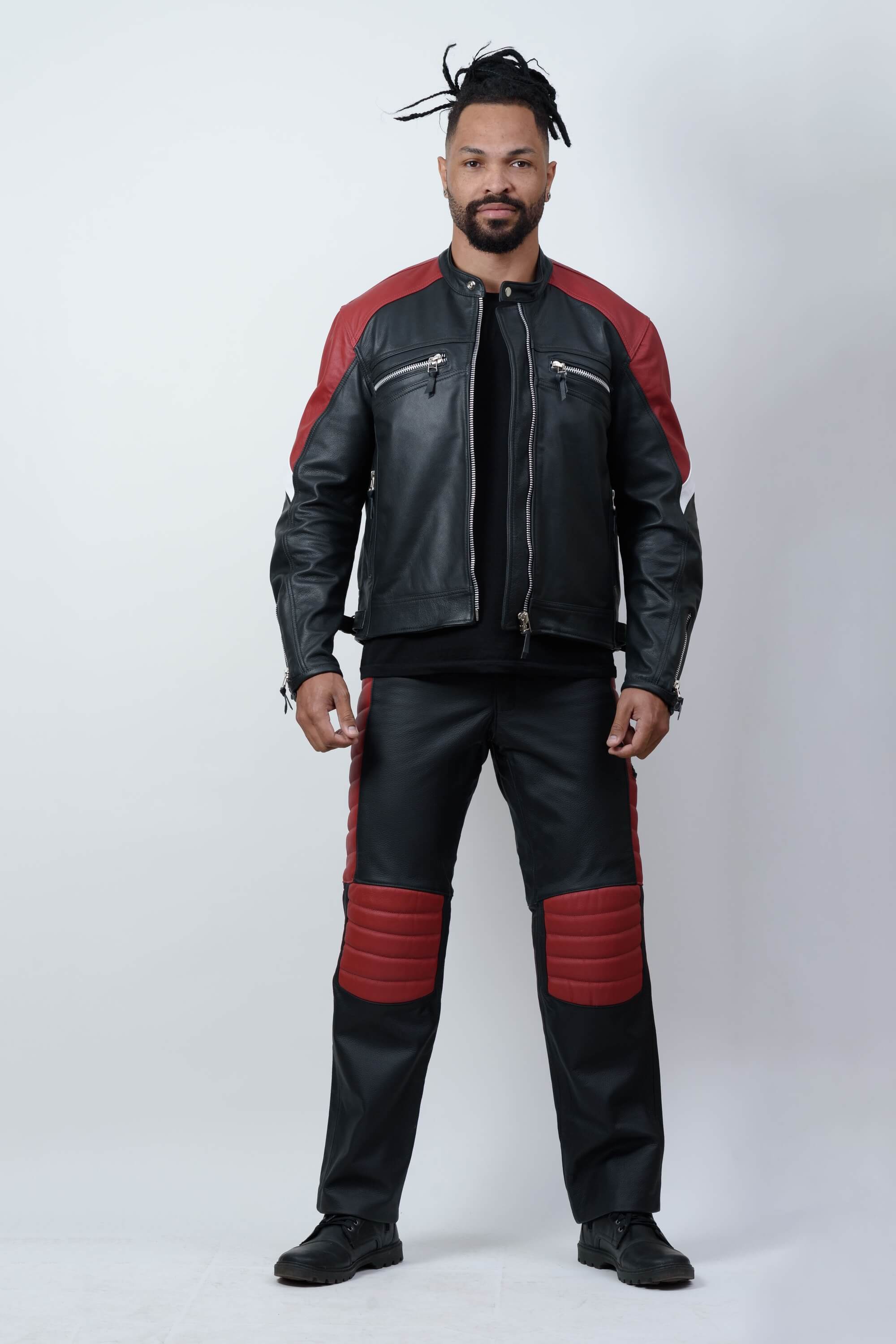 Motoqueiro Jaqueta Couro Biker Jaqueta Couro Biker Masculina Couro