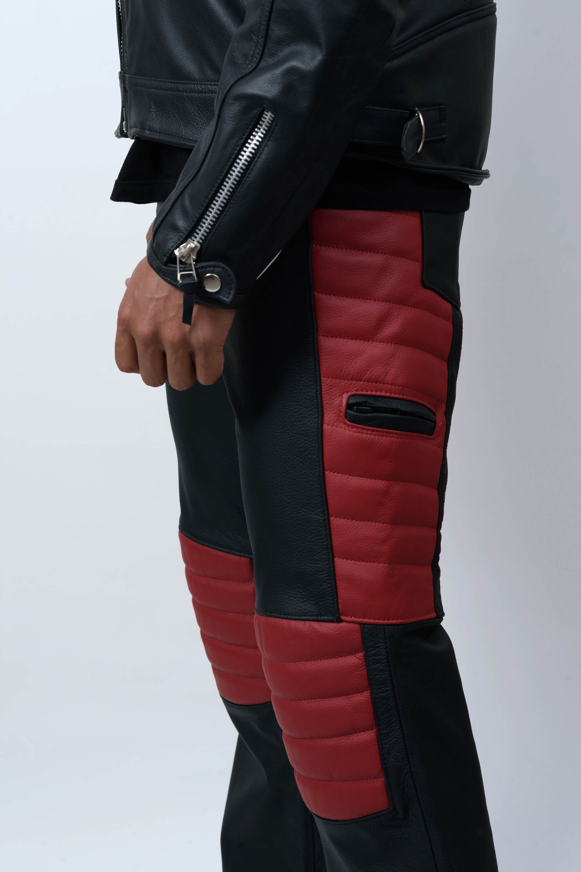 Calça Motociclista Couro Legítimo